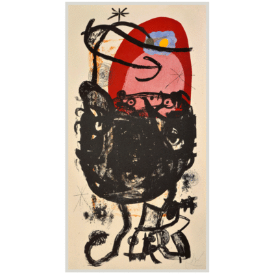 MIRÓ "La guerrière de cent ans"